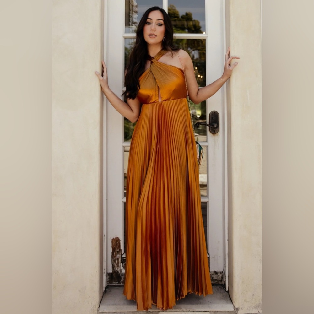 Sandra Pleated Maxi Dress